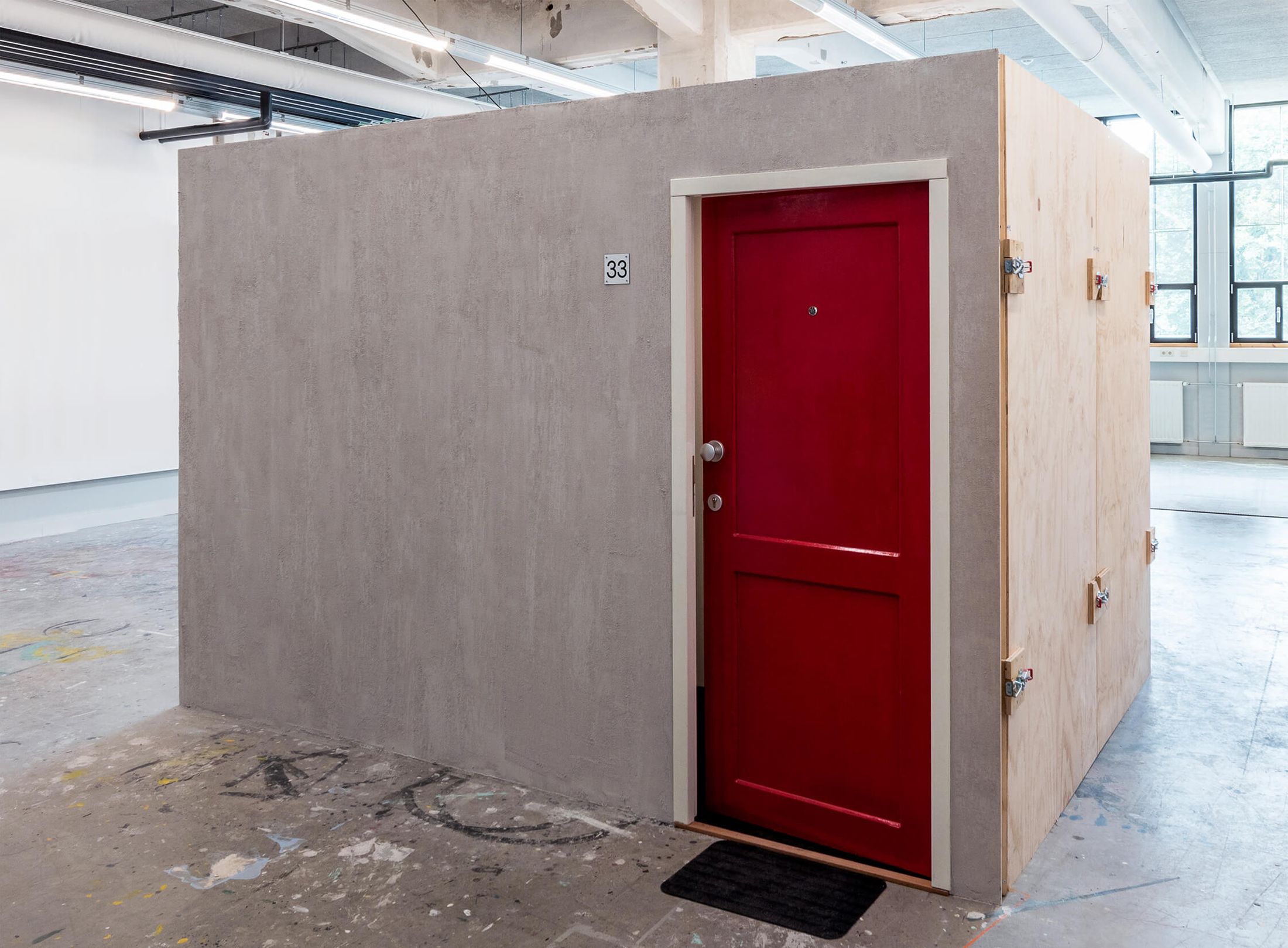 View of the Proverbs 2:13 installation from the outside